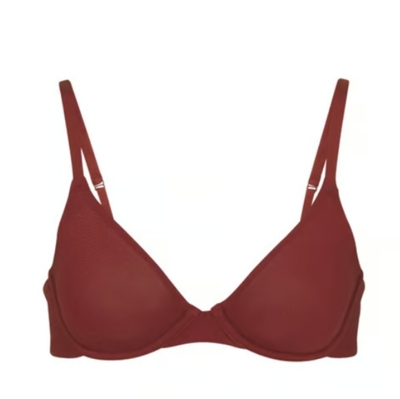 SKIMS COTTON JERSEY T-Shirt Bra/Sangria/38A, 40B/ NWT - Picture 2 of 15
